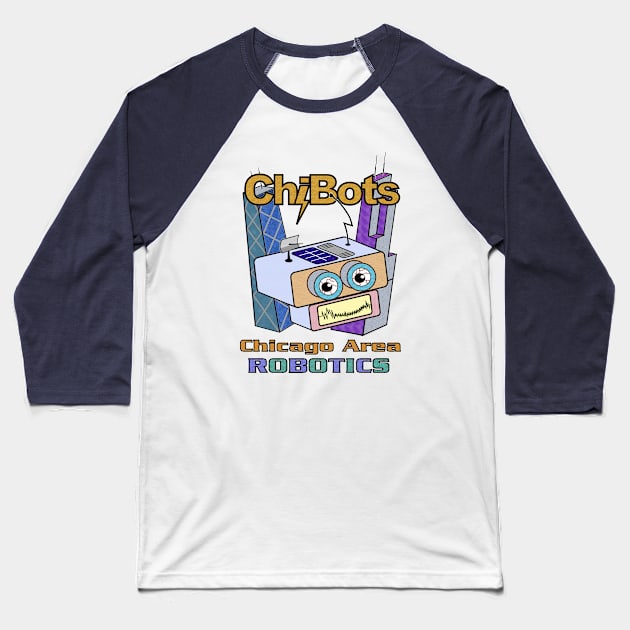 Chibots - Hazy Baseball T-Shirt by ChiBots